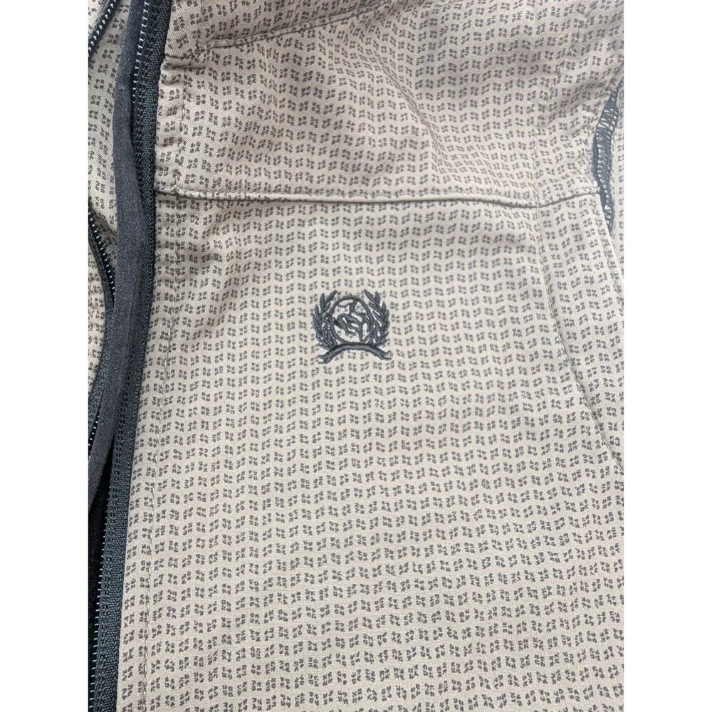 Cinch Youth Boys Printed Softshell with Warm Black Fleece Logo Vest Sz Lg 12